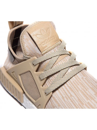 Adidas NMD XR1 Primeknit Trainer - Linen, Metallic Silver and Core Black